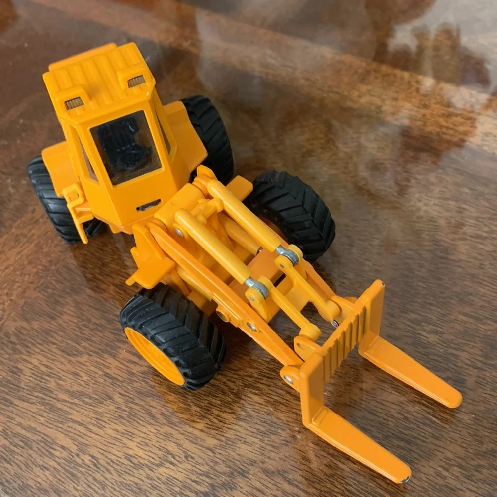 Fork Lift Construction Farm Vehicle Metal Toy Tractor Diecast Truck Vintage